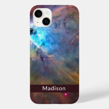 Orion Nebula Space Galaxy Your Name Case-mate Iphone 14 Plus Case by galaxyofstars at Zazzle