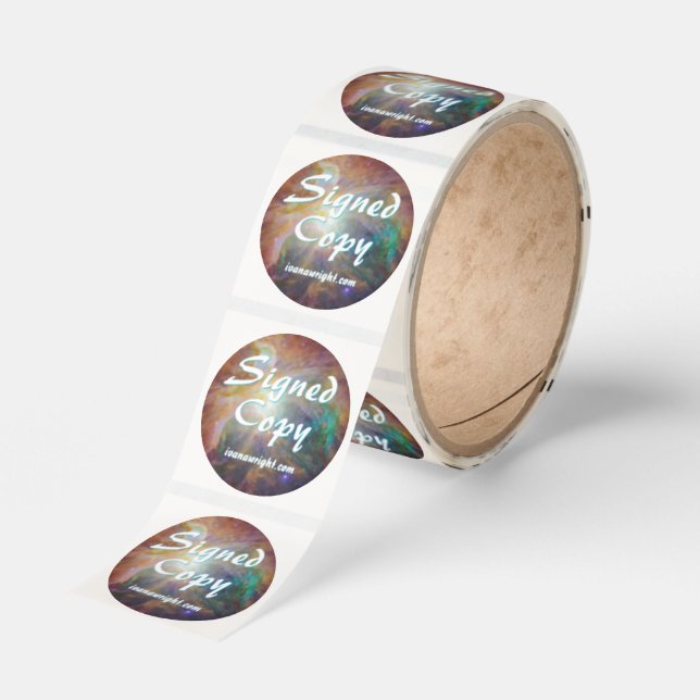 Orion Nebula Space Photo Signed Copy Classic Round Sticker (Roll)
