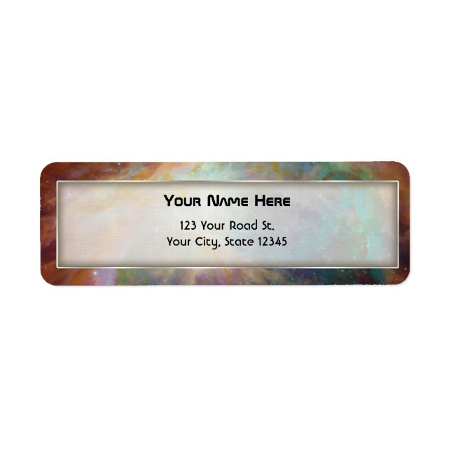 Orion Nebula Stars Composite Label (Front)