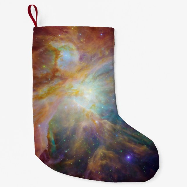Orion Nebula Stars Composite Small Christmas Stocking (Front)