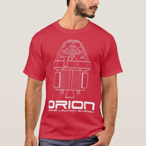 ORION Space Capsule Blueprint SLS Manned Rocket La T_Shirt