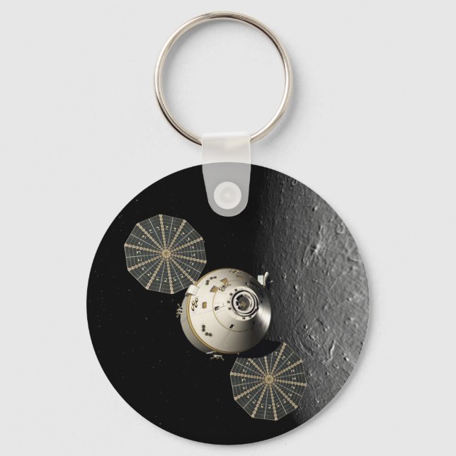 Orion Spacecraft in Lunar Orbit Keychain (Front)