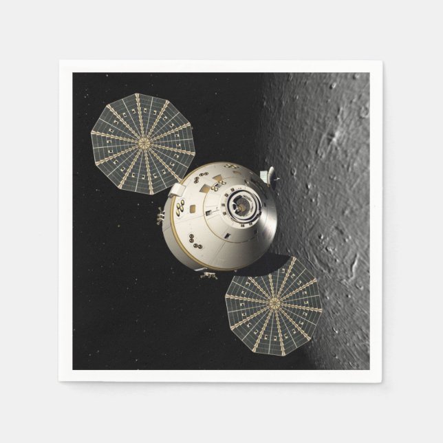 Orion Spacecraft in Lunar Orbit Napkins (Front)