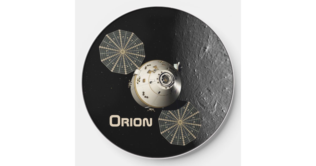 Picture of Orion Spacecraft in Lunar Orbit Wireless Charger | Zazzle