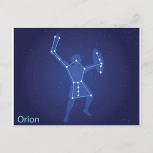 Orion the Hunter in Greek Mythology Holiday Postcard