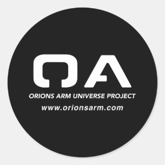 Orion's Arm Universe Project Plain Black Sticker