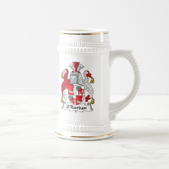 O'Riordan Family Crest Beer Stein (Right)