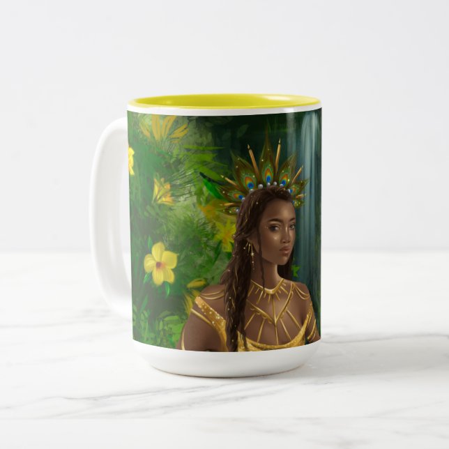 Orisha/Goddess Oshun Mug (Face) (Front Left)