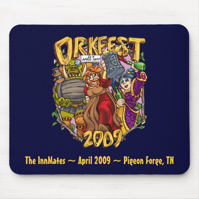 OrkFest09m, The InnMates ~ April 2009 ~ Pigeon ... Mouse Pad (Front)
