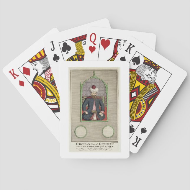 Orkhan (c.1288-c.1362) son of Osman, Second Empero Poker Cards (Back)