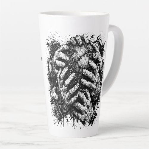Orkney Ba Grasping Hands Latte Mug