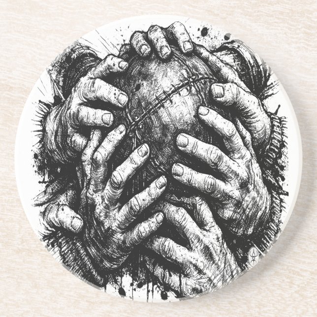 Orkney Ba T‑Shirt (Haunted‑Ink Edition) Coaster (Front)