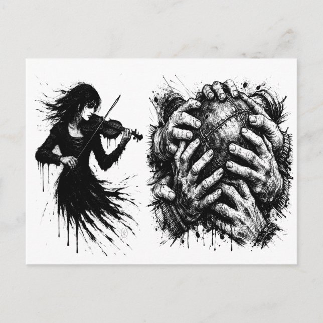 Orkney Ba T‑Shirt (Haunted‑Ink Edition) Postcard (Front)