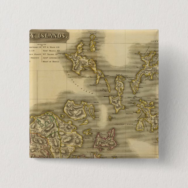 Orkney Islands Pinback Button (Front)