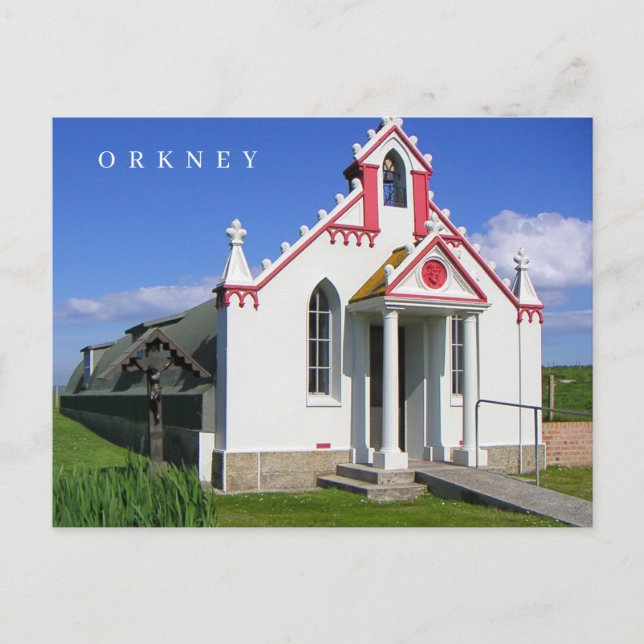 Orkney Italian Chapel view postcard (Front)