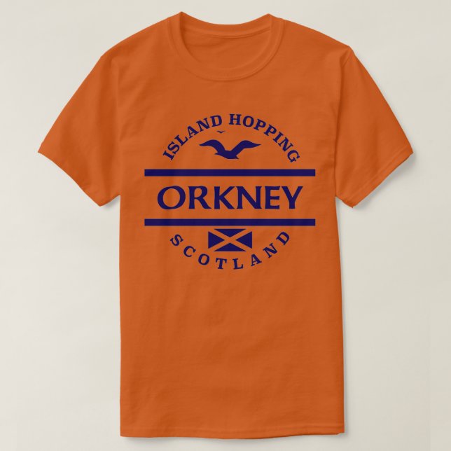 Orkney Scottish Islands T-Shirt (Design Front)
