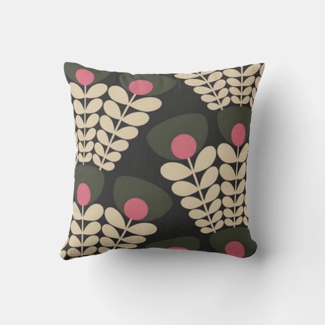 Orla Kiely Flower Throw Pillow (Back)