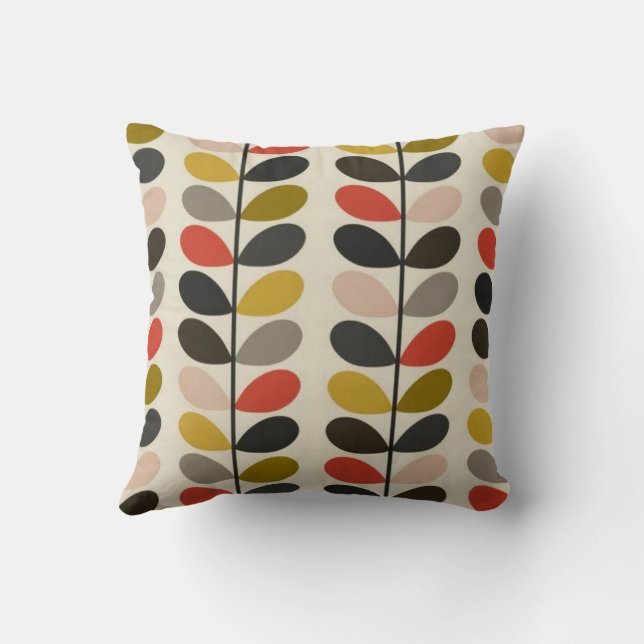 Orla Kiely Multi Stem Throw Pillow (Back)