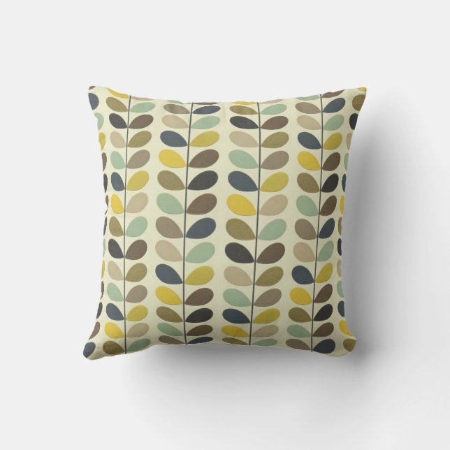 Orla Kiely Multi Stem Throw Pillow (Back)