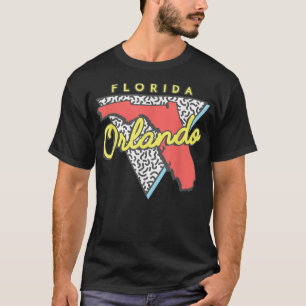 Orlando Beach Florida T  Souvenirs 80s Design  T-Shirt