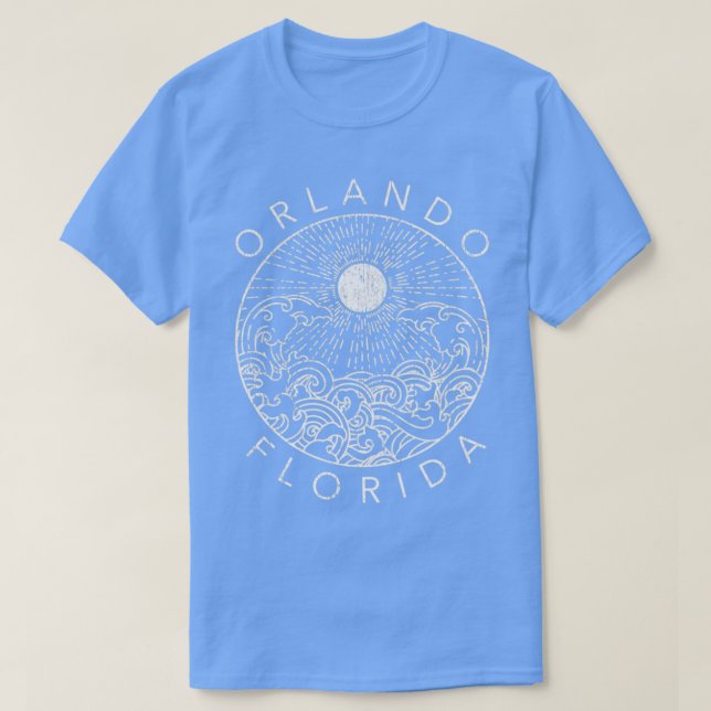 Orlando Beach Florida Vacation Ocean Retro Souveni T-Shirt (Design Front)