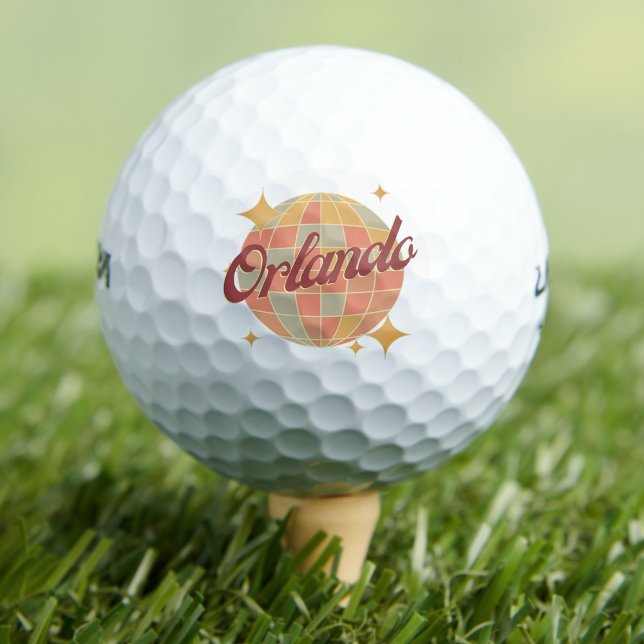 Orlando City Florida Retro golfing resort  Golf Balls (Creator Uploaded)