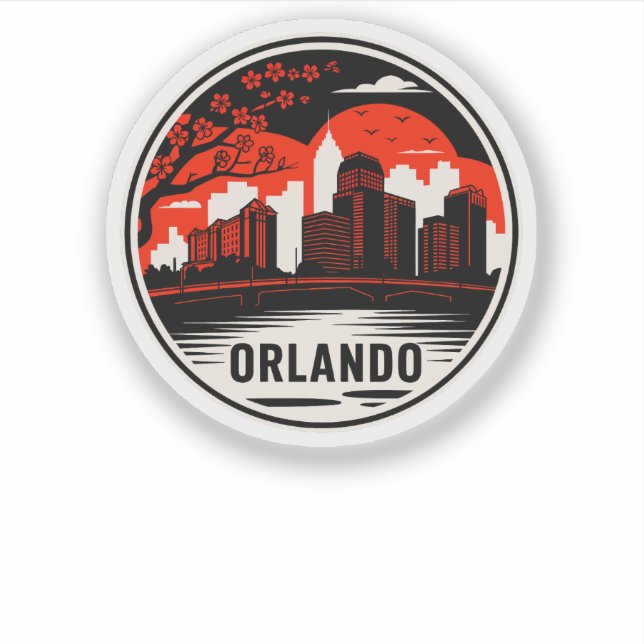 Orlando City Florida USA Sticker (Front)