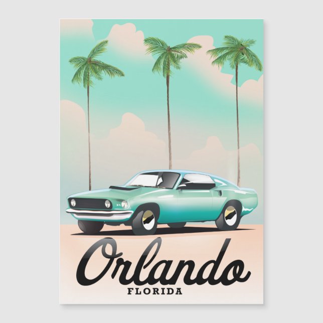 Orlando Dusk Florida travel poster (Front)