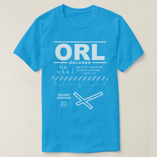 Orlando Executive Airport ORL T-Shirt (Design Front)