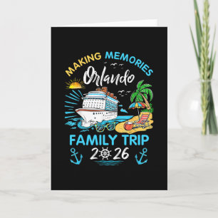 Orlando Family Trip 2026 Making Memories Vacation  Card