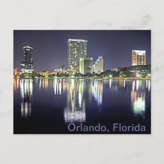 Orlando, Florida across Lake Eola Postcard (Front)