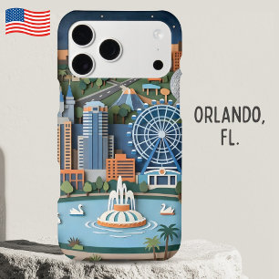 Orlando Florida America Layered Paper Art Diorama iPhone 17 Pro Max Case
