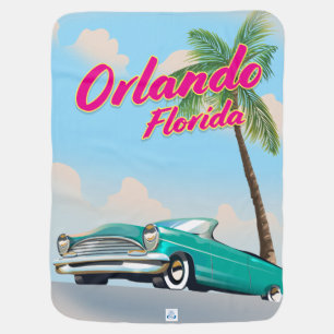 Orlando Florida Baby Blanket