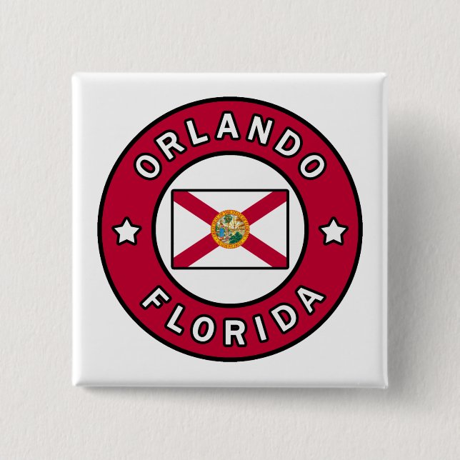 Orlando Florida Button (Front)
