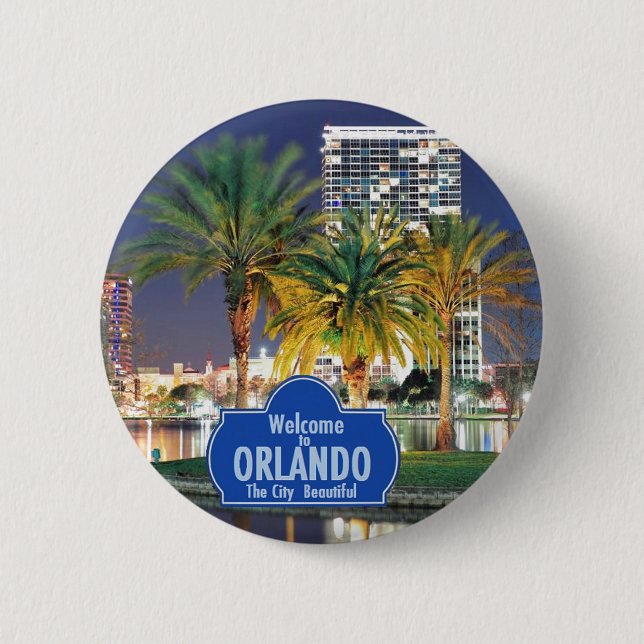 Orlando Florida Button (Front)