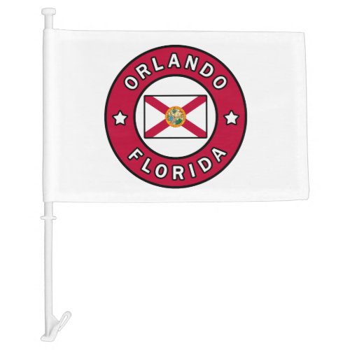 Orlando Florida Car Flag