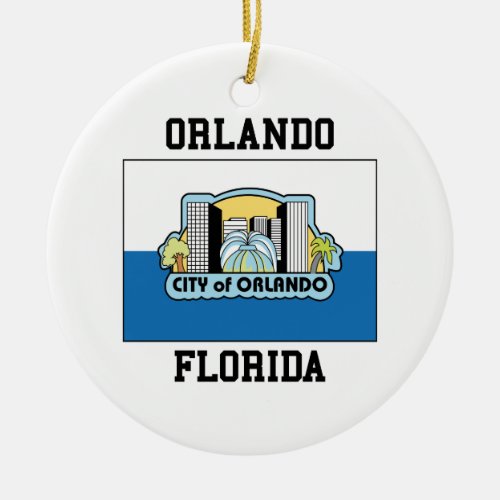 Orlando Florida Ceramic Ornament