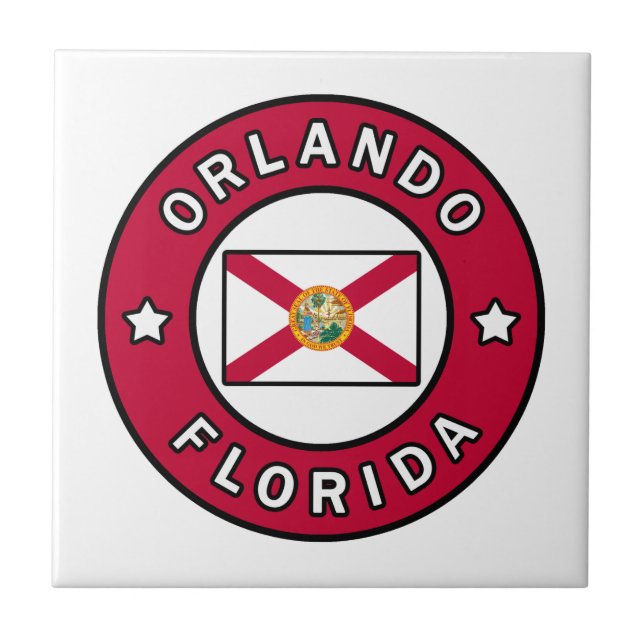 Orlando Florida Ceramic Tile (Front)