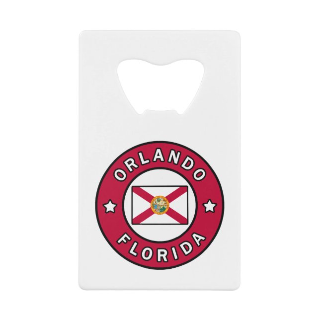 Orlando Florida Credit Card Bottle Opener (Front)