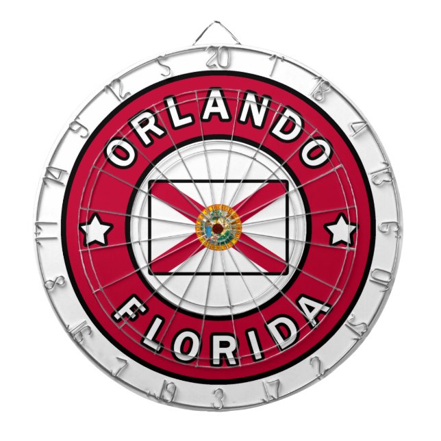 Orlando Florida Dart Board (Front)