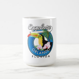 Orlando Florida Explore retro logo. Coffee Mug