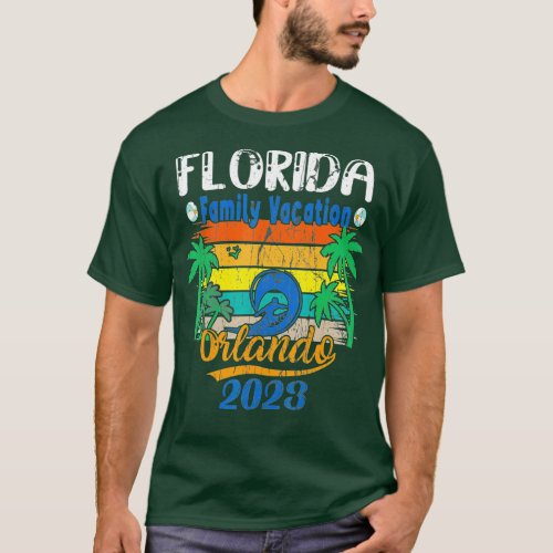 Orlando Florida Family Vacation 2023 Vintage Match T_Shirt