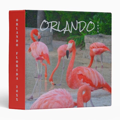 Orlando Florida Flamingos Photo Binder