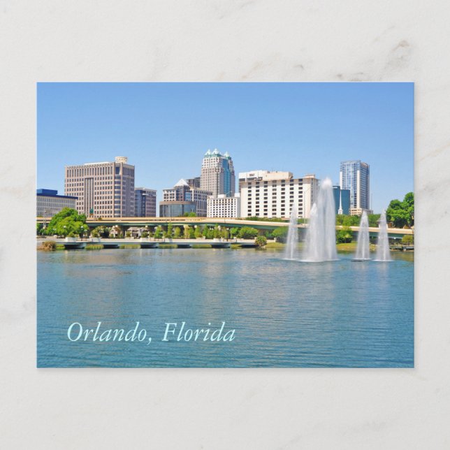 Orlando, Florida from Lake Lucerne Postcard (Front)