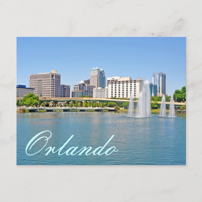 Orlando, Florida from Lake Lucerne Postcard (Front)