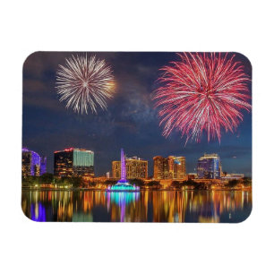 Orlando Florida Lake Eola Fireworks & Fountain Magnet