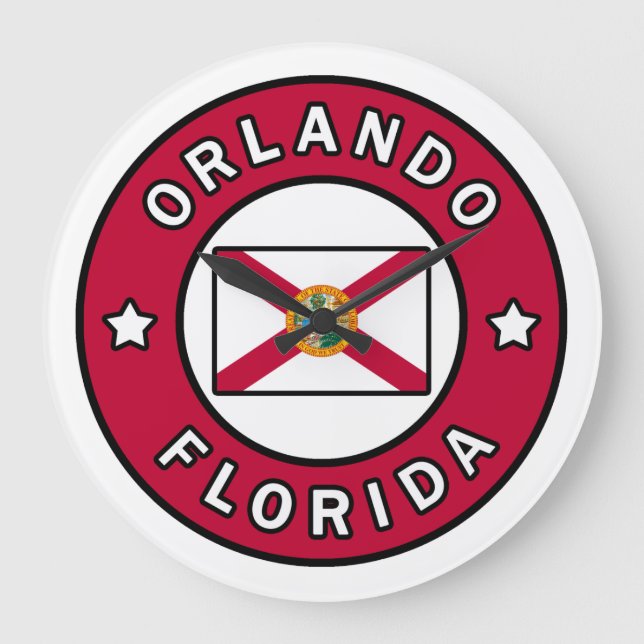 Orlando Florida Large Clock (Front)