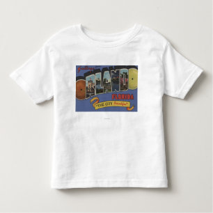 Orlando, Florida - Large Letter Scenes Toddler T-shirt