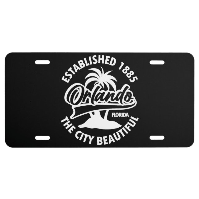 Orlando,Florida License Plate (Front)