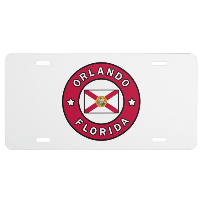 Orlando Florida License Plate (Front)